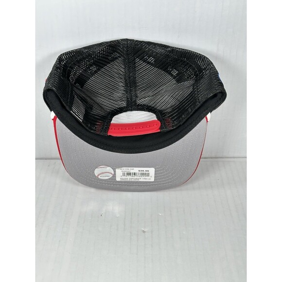 New Era Atlanta Braves Throwback Golfer Trucker Adjustable Snapback Hat Cap OSFM - Picture 4 of 5